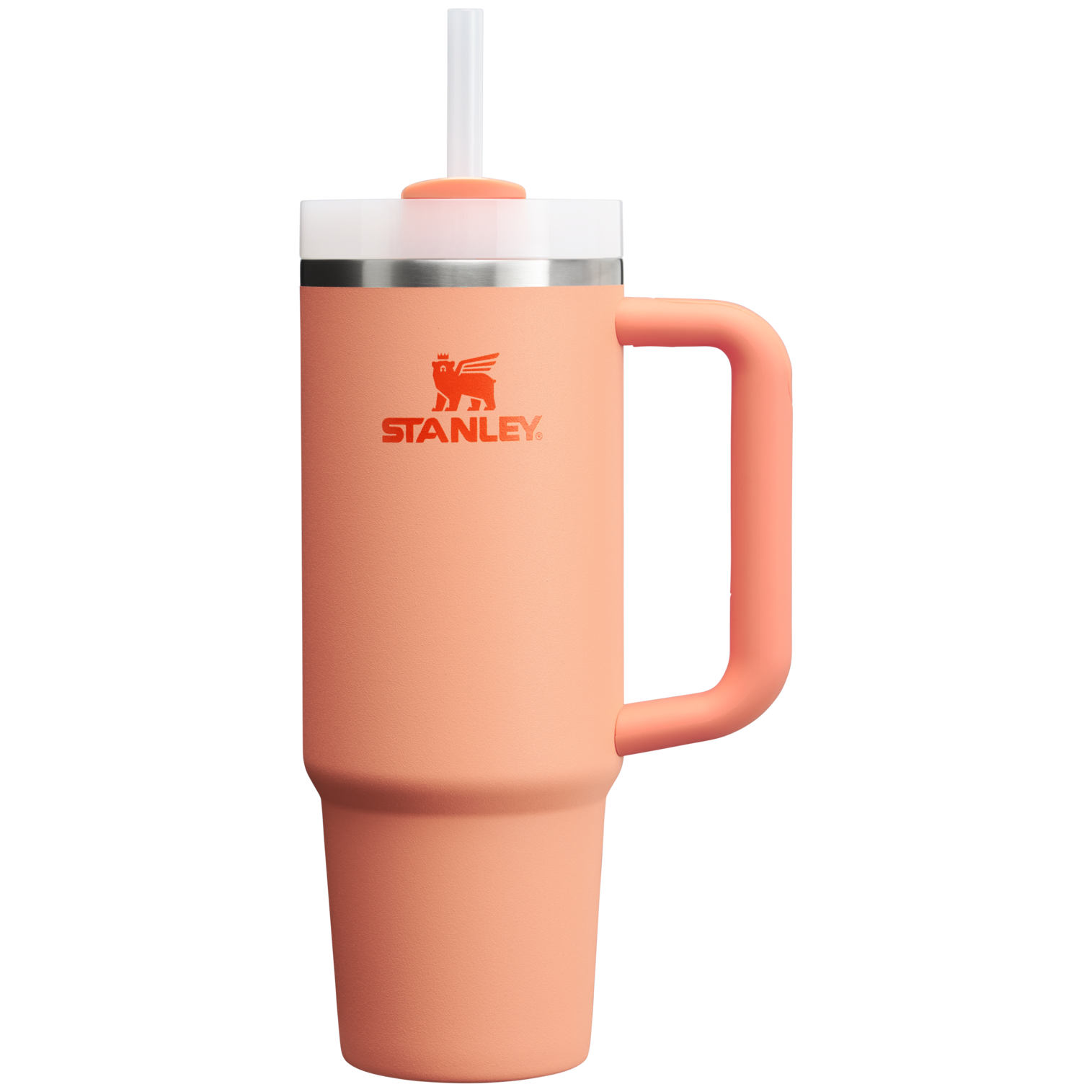 Stanley Quencher H2.O FlowState Tumbler Cup 30 OZ In Nectarine Orange