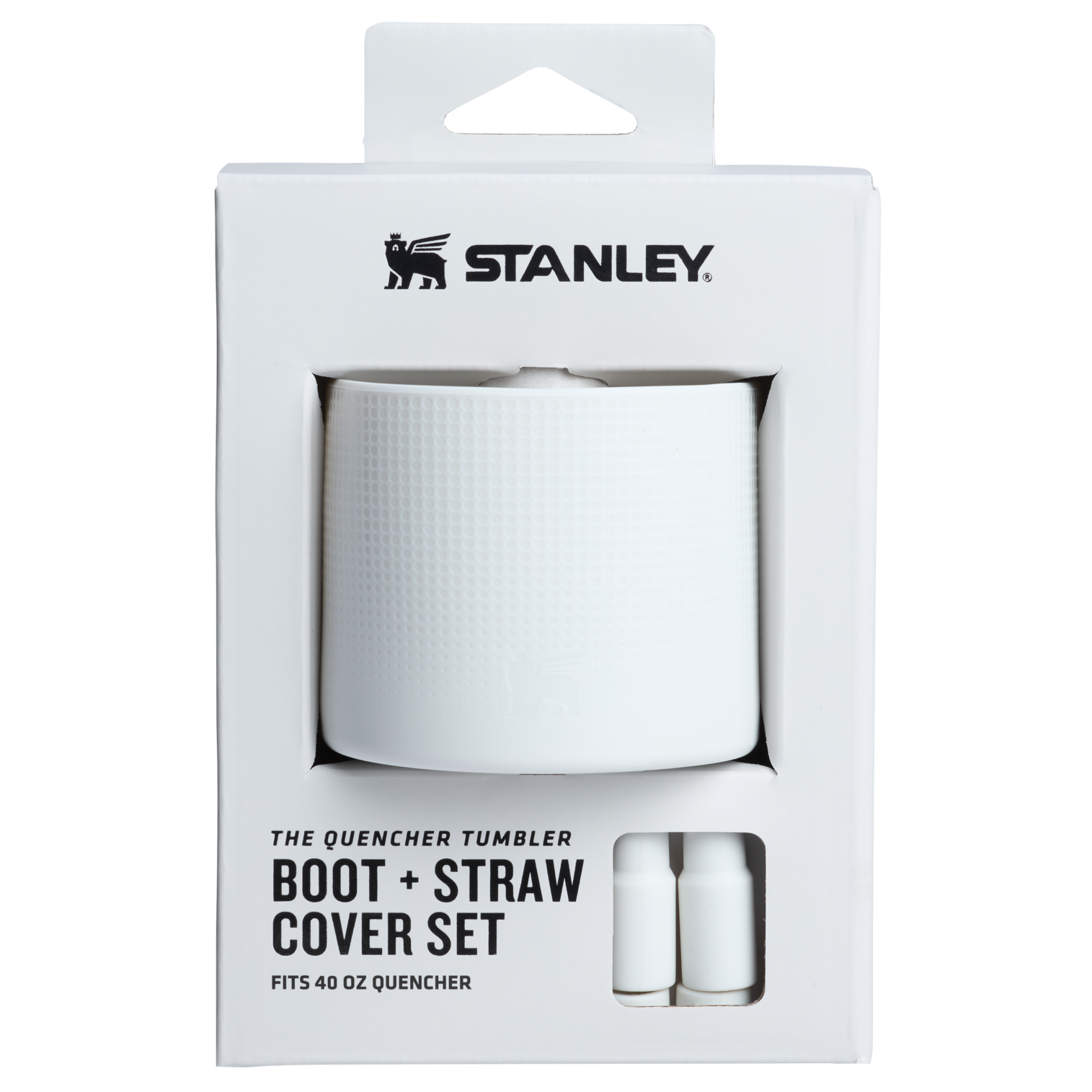 Stanley Quencher Tumbler Cup Boot Straw Cover Set 40OZ In Pale Stone