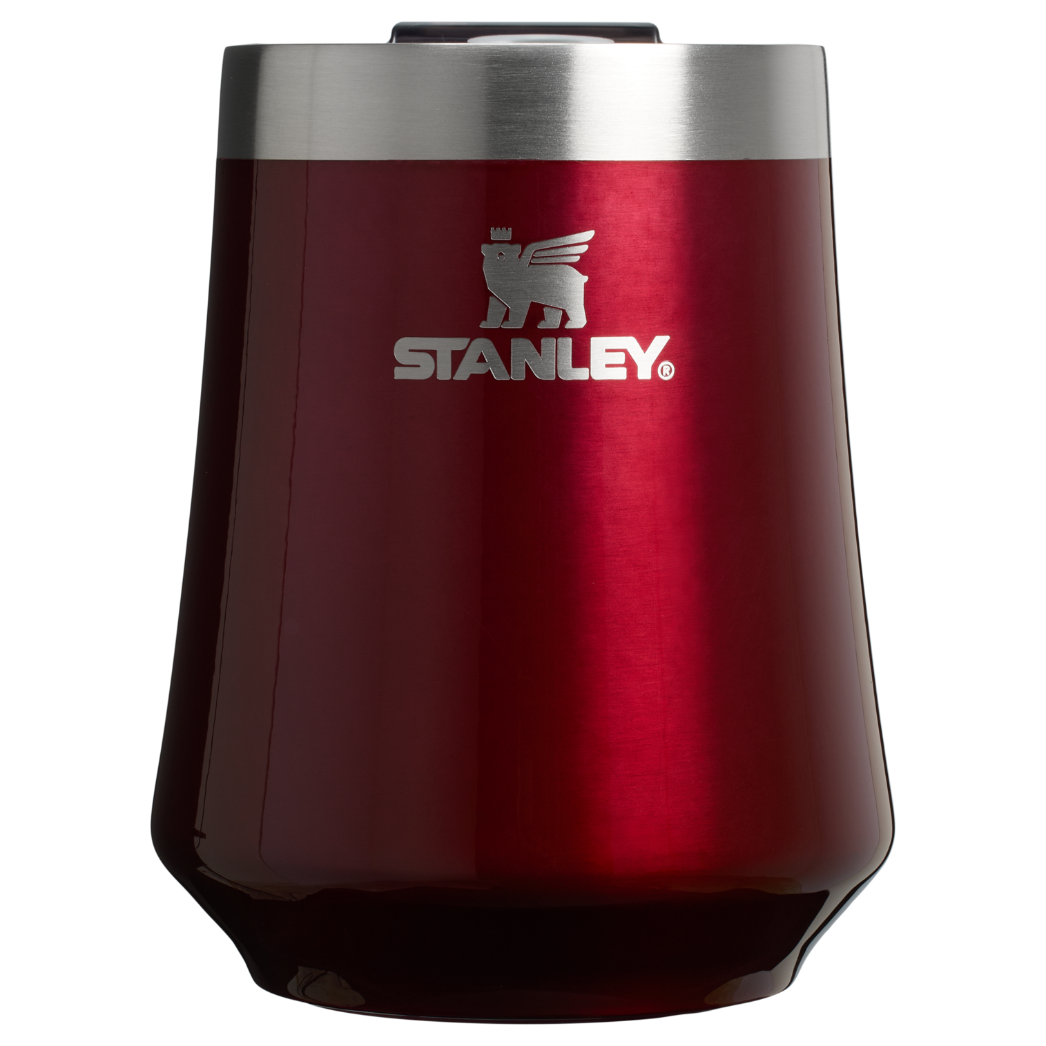 Stanley 11 oz Swirl Wine Stainless Steel Tumbler In Garnet Shine Red