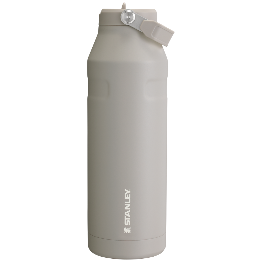 Stanley IceFlow Aerolight stainless steel water bottle in Ash with Flip Straw