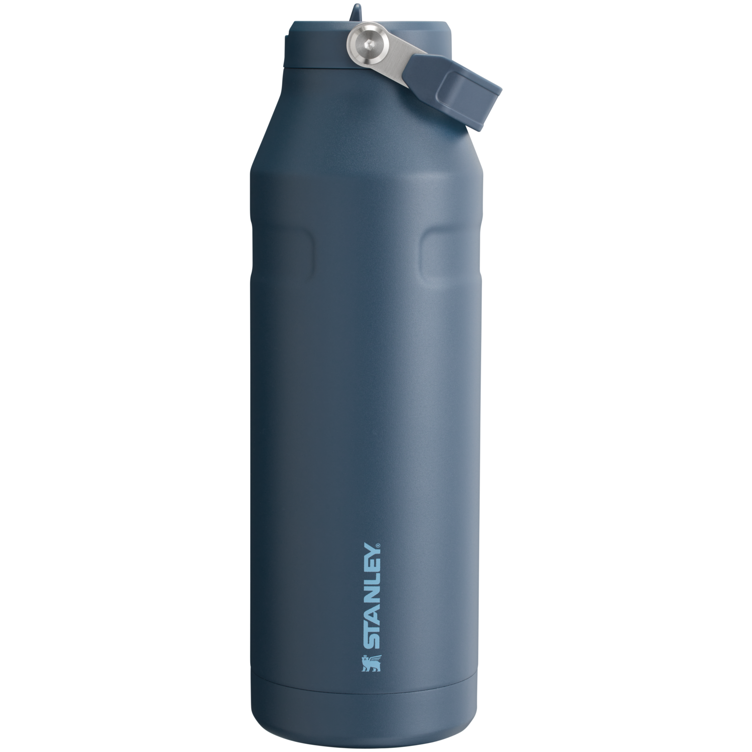Stanley IceFlow Aerolight stainless steel water bottle in Navy with Flip Straw