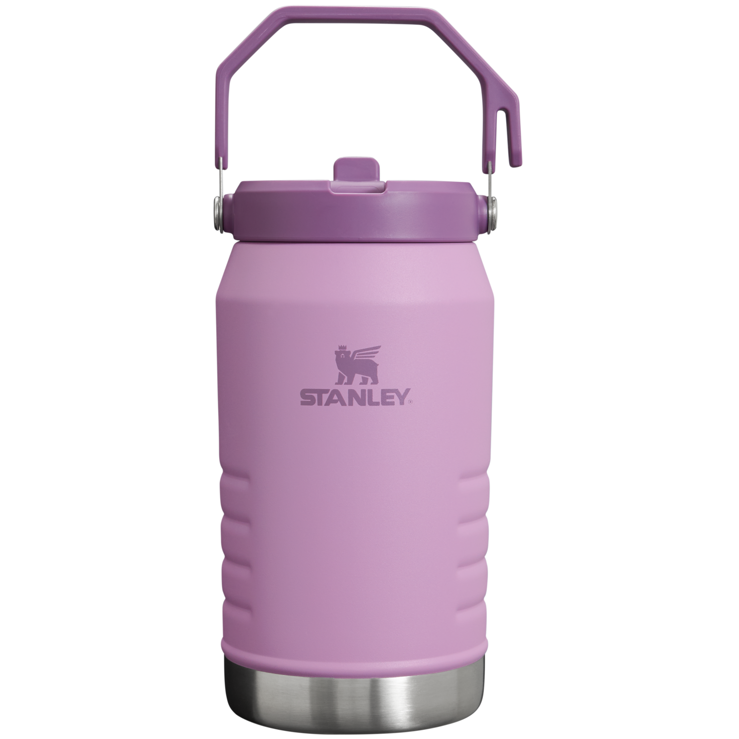 Stanley IceFlow 64 oz Stainless Steel Tumbler in Lilac with flip straw lid