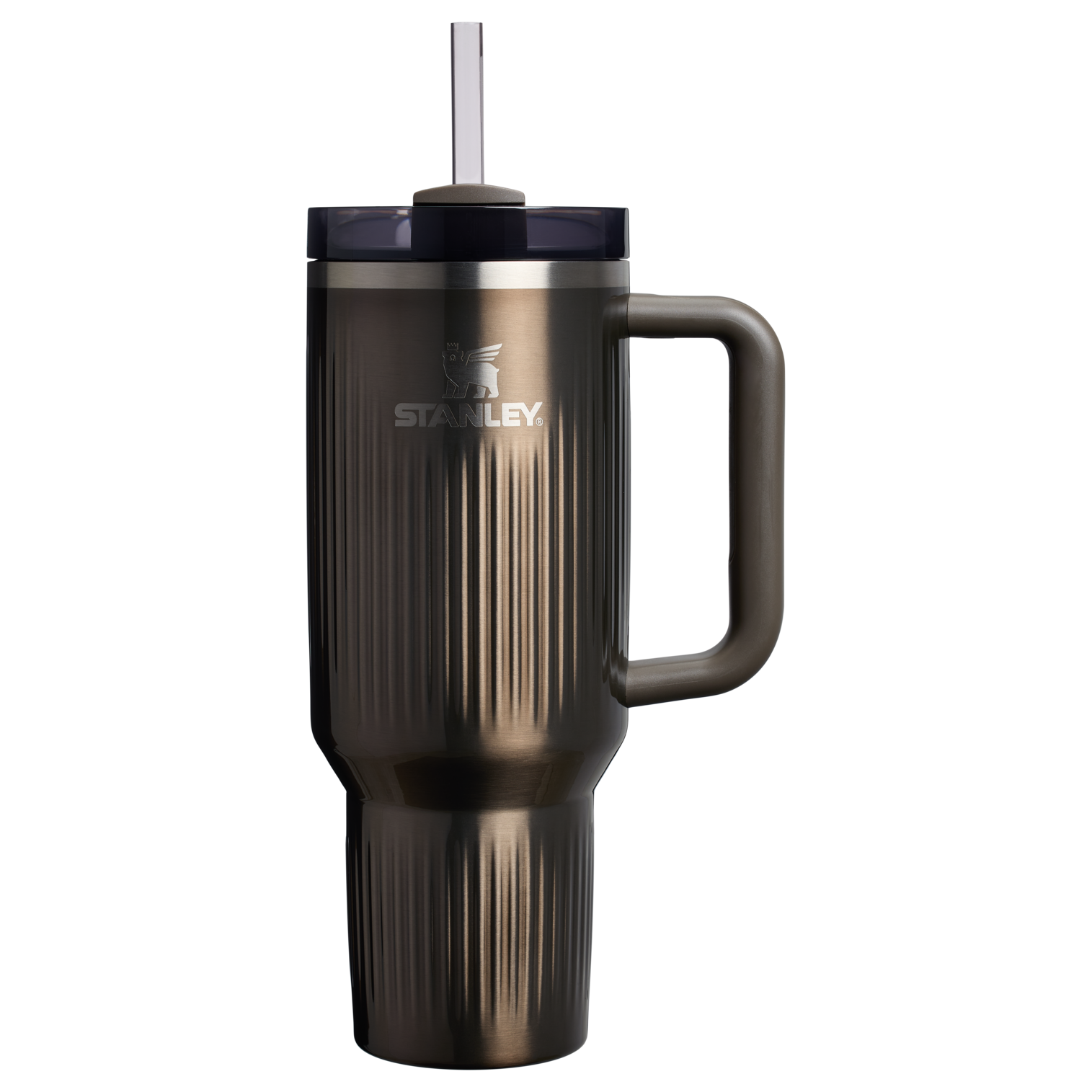 Stanley 40 OZ Quencher Fluted Insulate Tumbler In Gunmetal