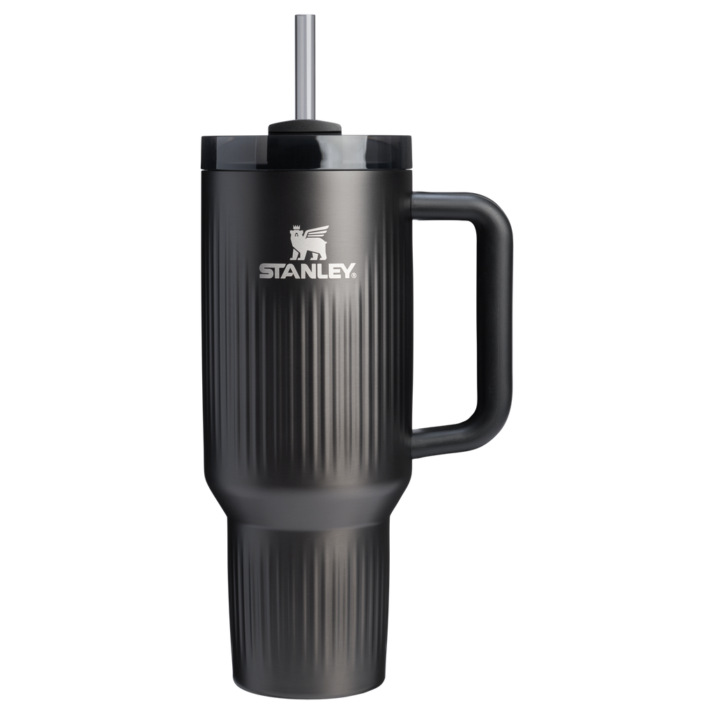Stanley 40 OZ Quencher Fluted Insulate Tumbler In Black