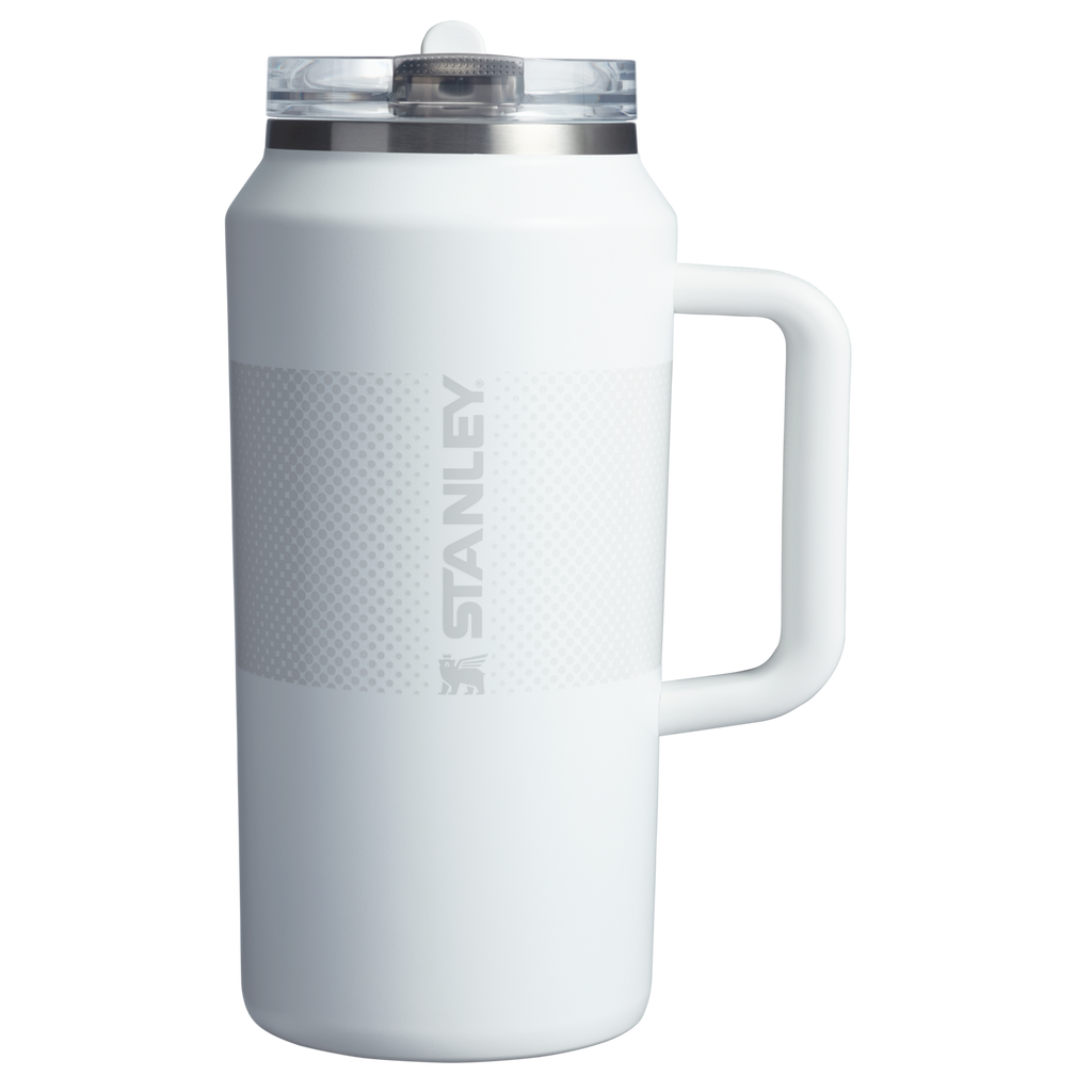 The Stanley Quencher Pro Tour Flip Straw Tumbler 64 OZ In Frost White