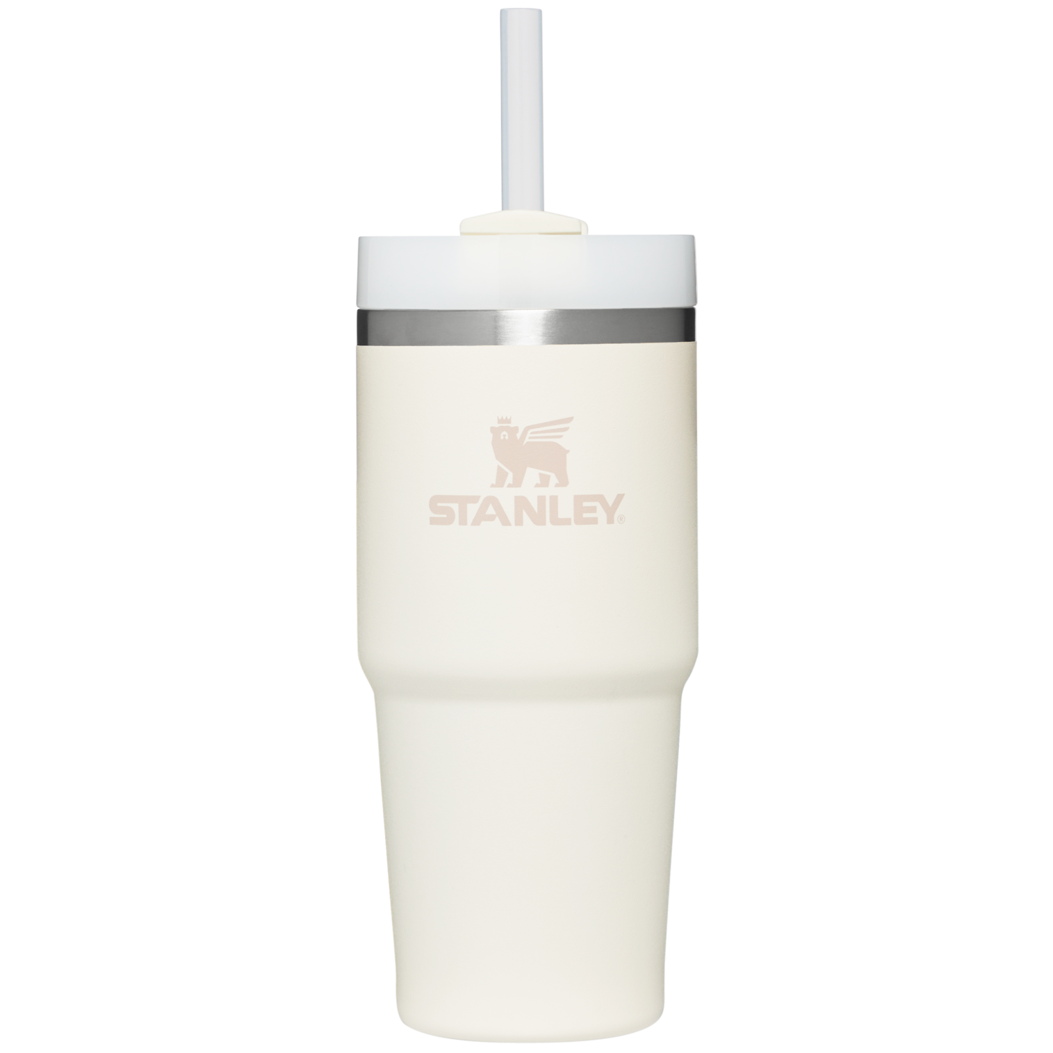 Stanley 14 OZ Quencher Tumbler With Straw in Cream