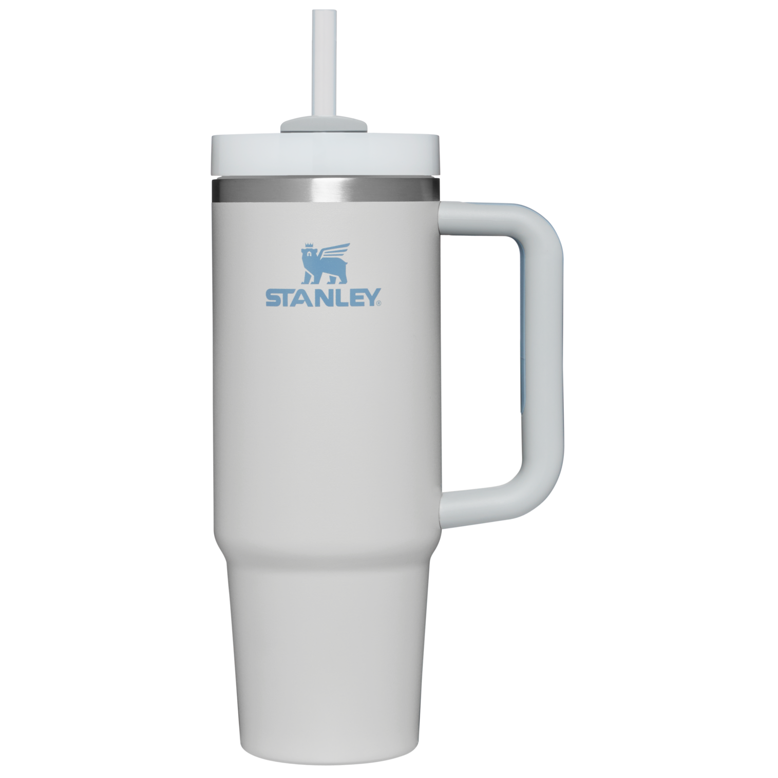 Stanley 30 OZ Quencher Tumbler With Straw and Handle in Fog Grey